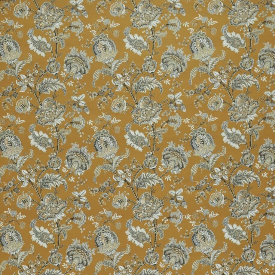Prunella Ochre Fabric by Ashley Wilde