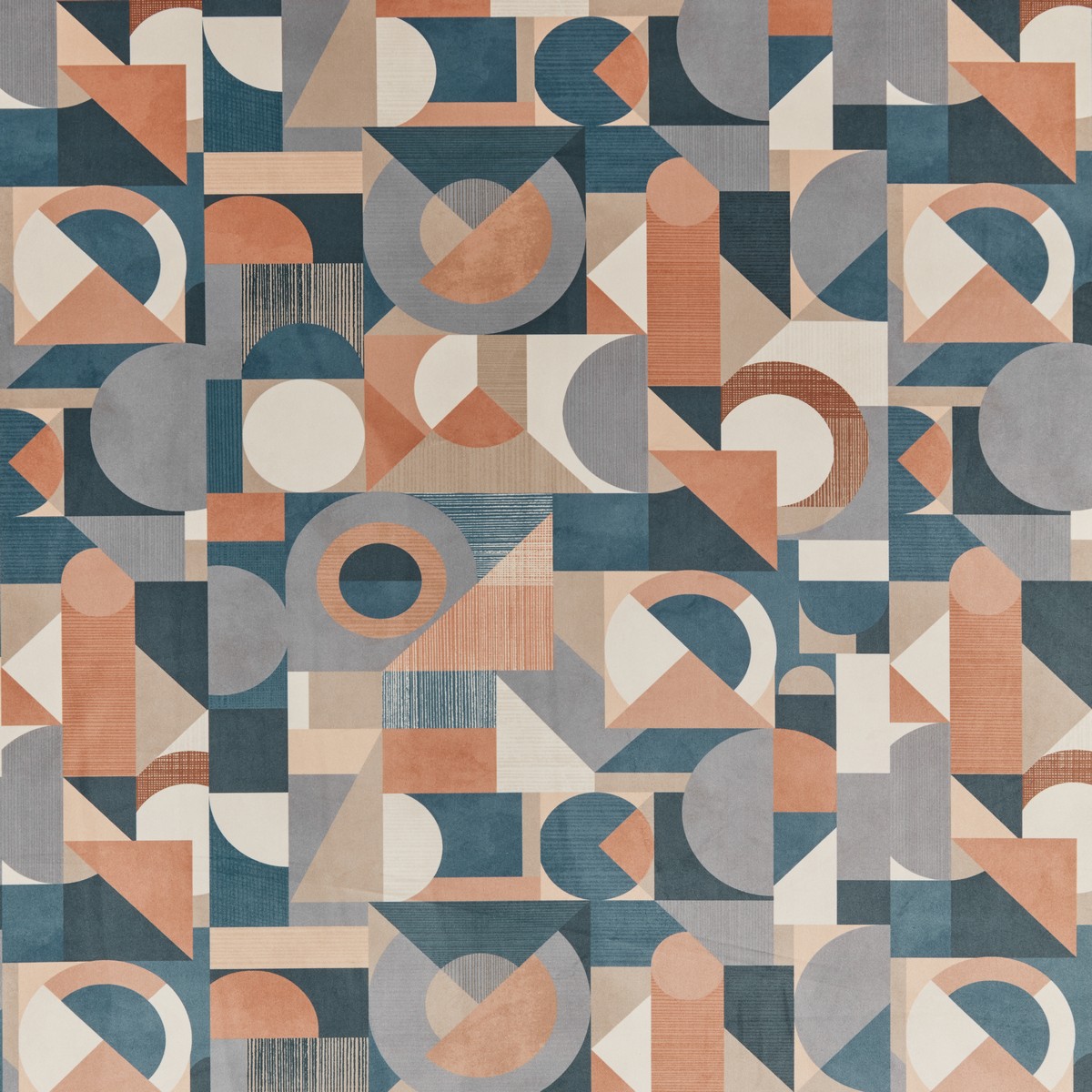 Geometrica Velvet Harissa Fabric by iLiv