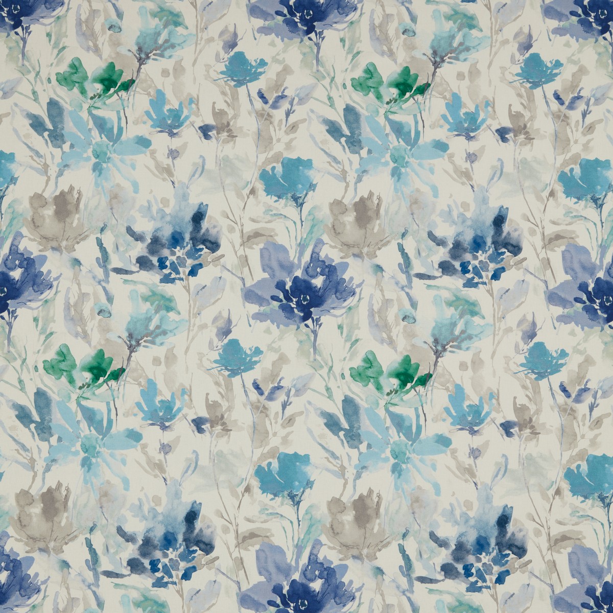 Water Meadow Cobalt Fabric by iLiv