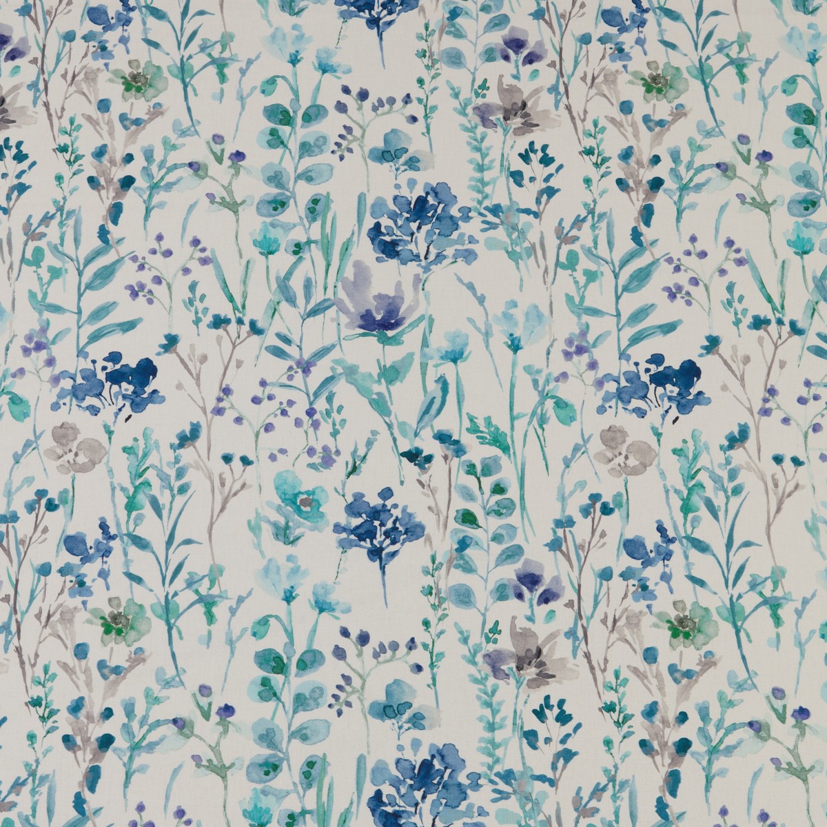 Wild Flowers Cobalt Fabric by iLiv
