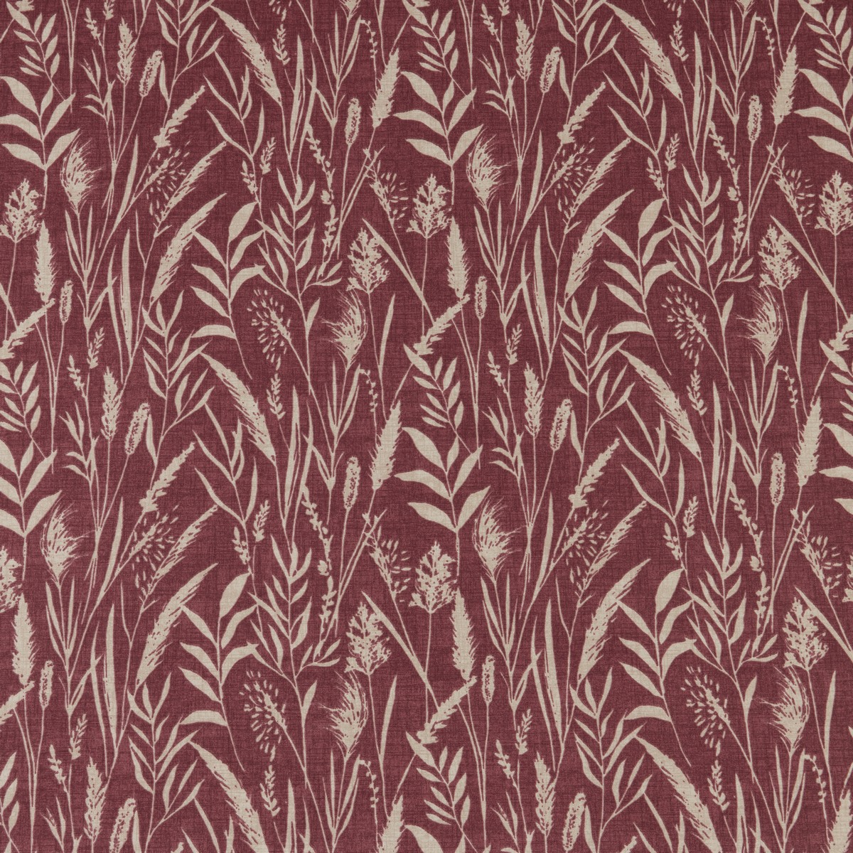Wild Grasses Rosewood Fabric by iLiv