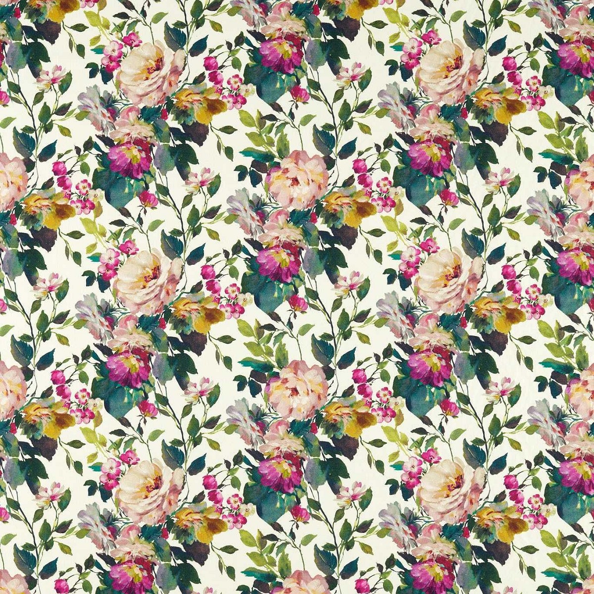 Bloom Fuchsia Fabric by Clarke & Clarke