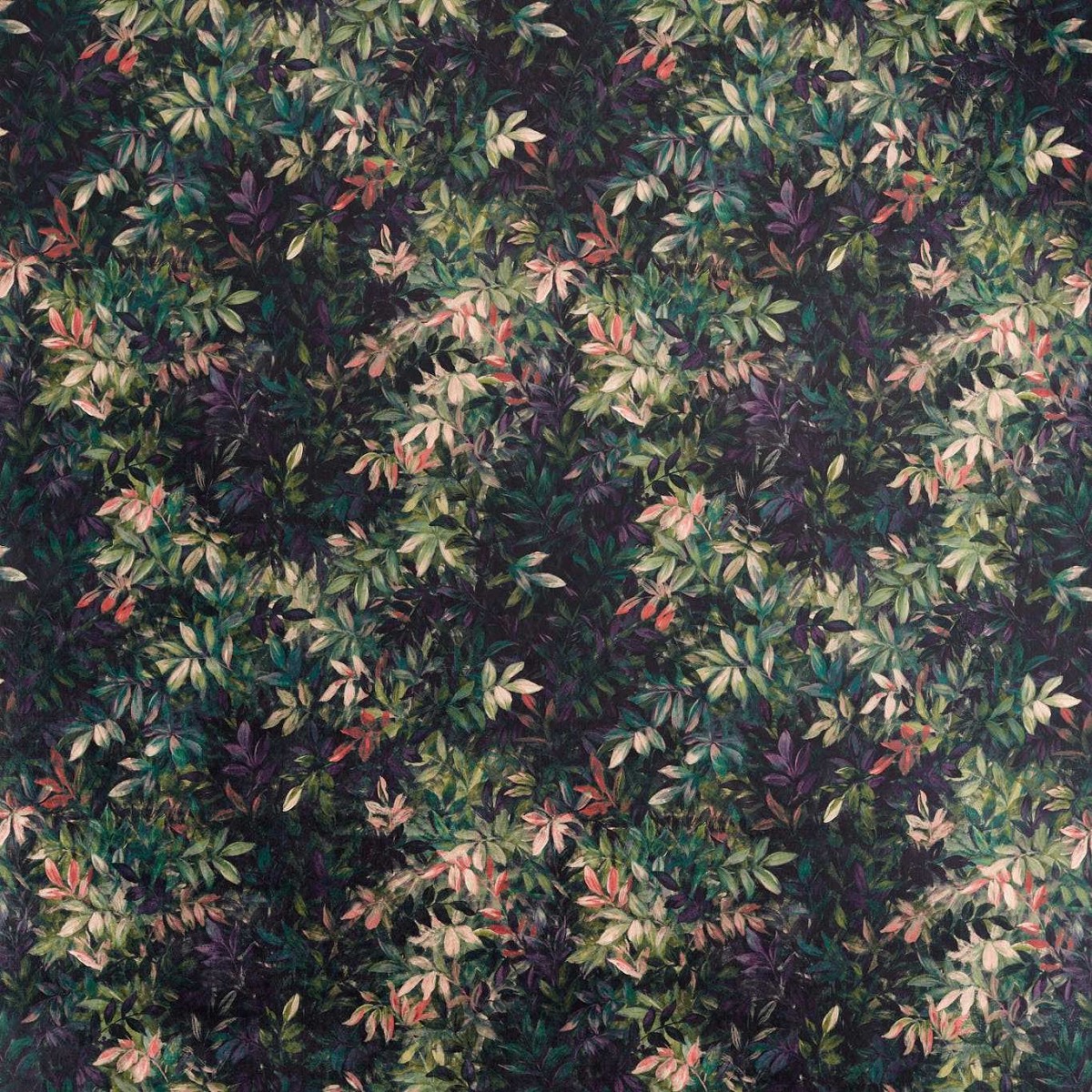 Congo Amethyst/Emerald Fabric by Clarke & Clarke