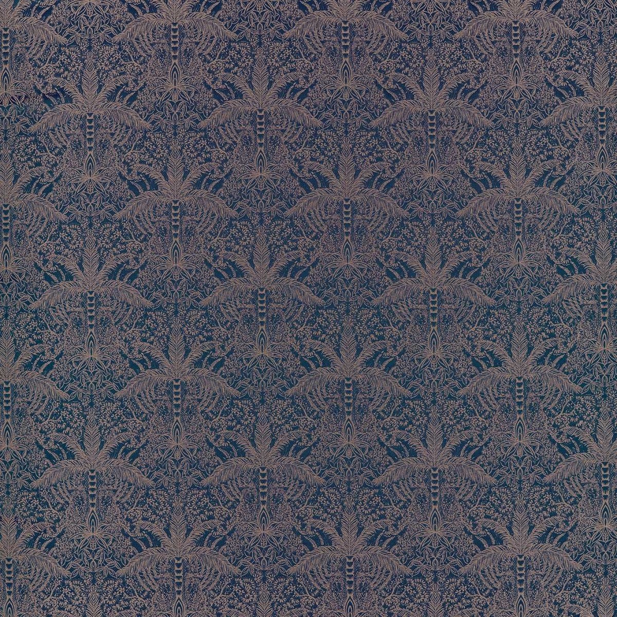 Leopardo Midnight/Copper Fabric by Clarke & Clarke