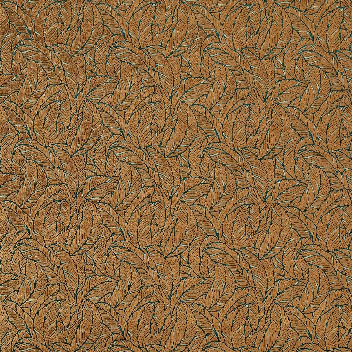 Selva Antique/Gold Fabric by Clarke & Clarke