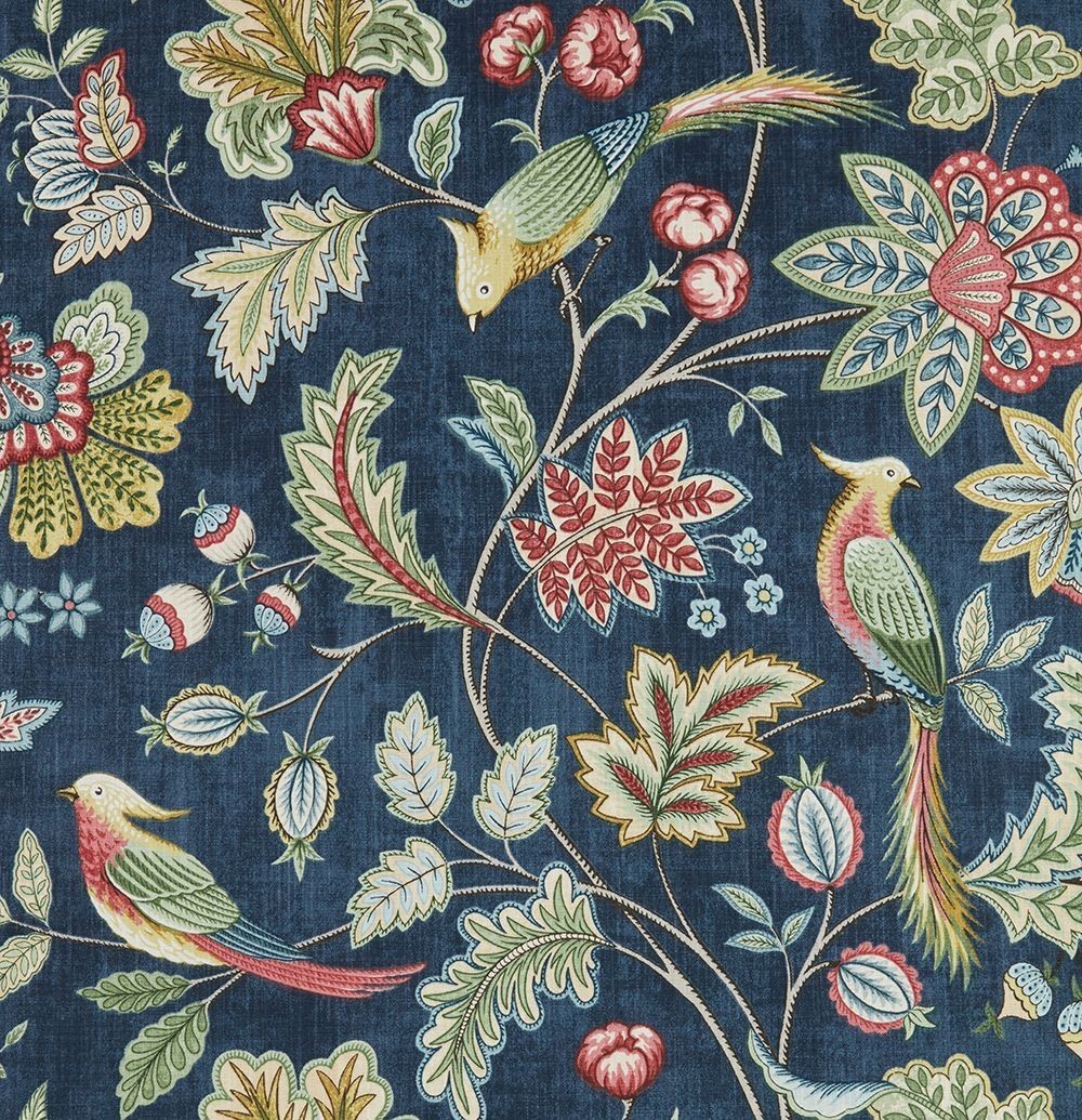 Chanterelle Navy Fabric by iLiv