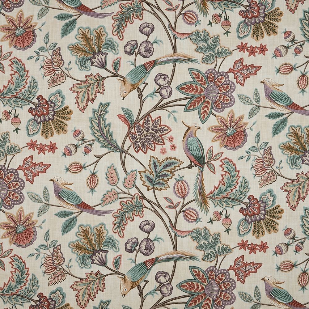 Chanterelle Wineberry Fabric by iLiv