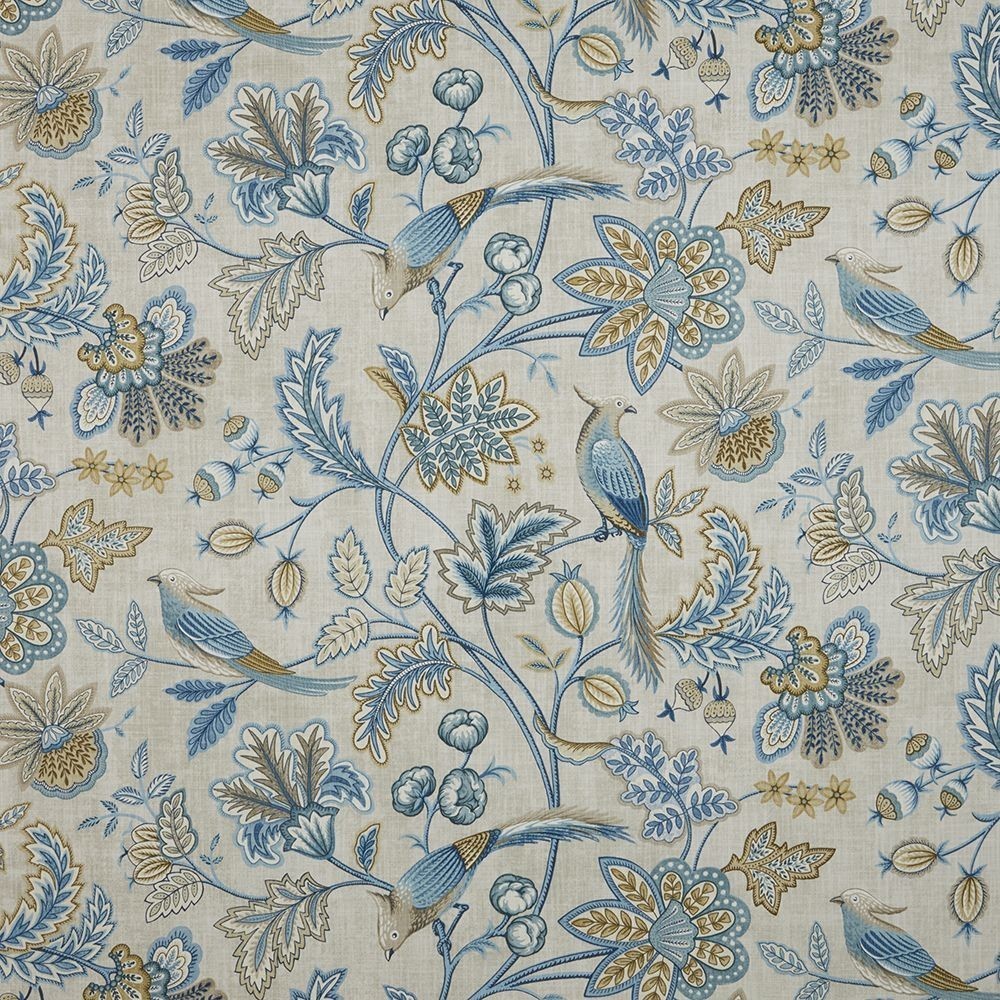 Chanterelle Sapphire Fabric by iLiv