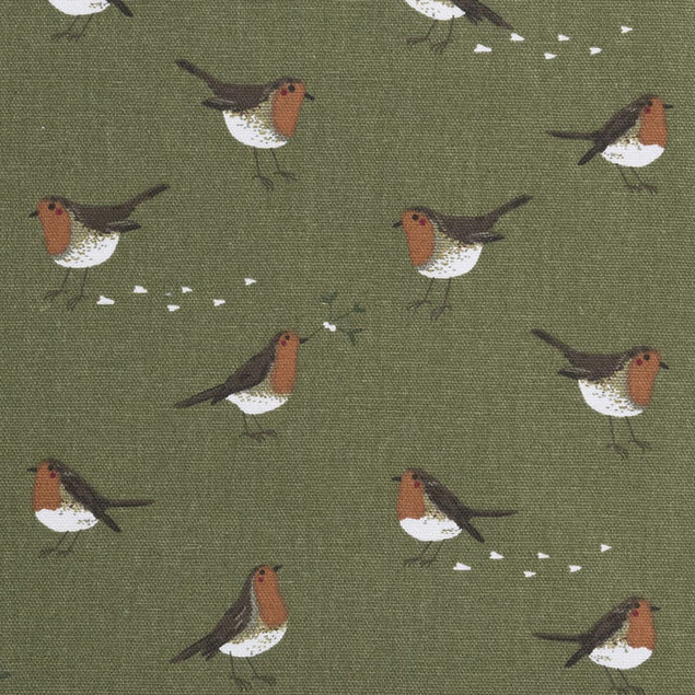 Robin Green Fabric by Sophie Allport