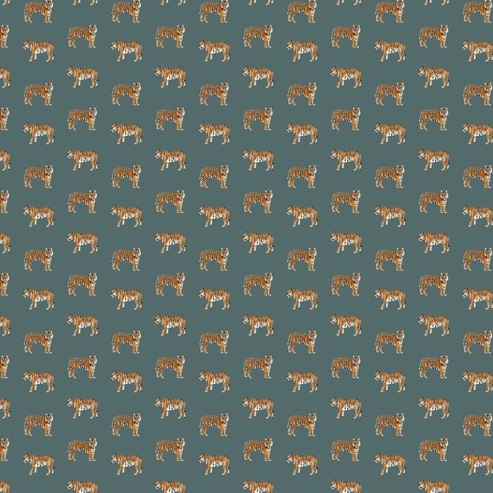 Hunter Teal Fabric by Prestigious Textiles