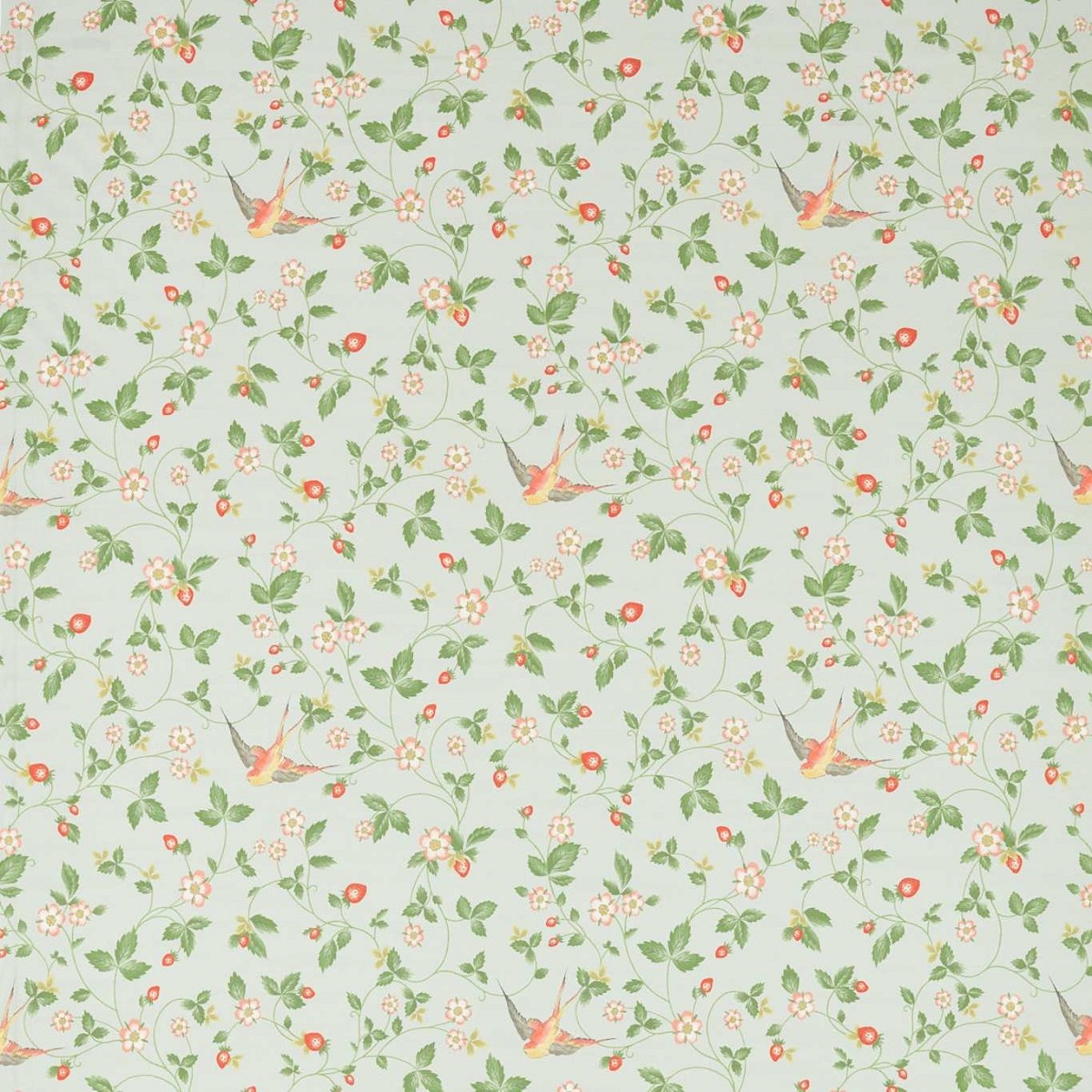 Wild Strawberry Dove Linen Fabric by Clarke & Clarke