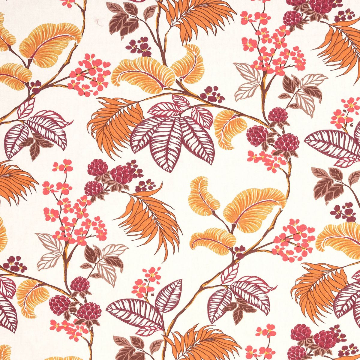 St Lucia Autumn Fabric by Fryetts
