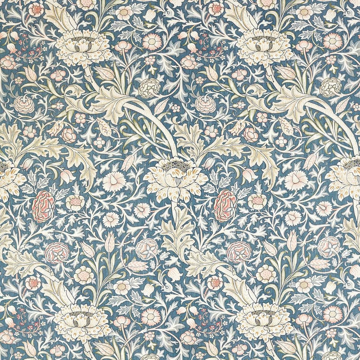 Trent Woad Blue Fabric by William Morris & Co.