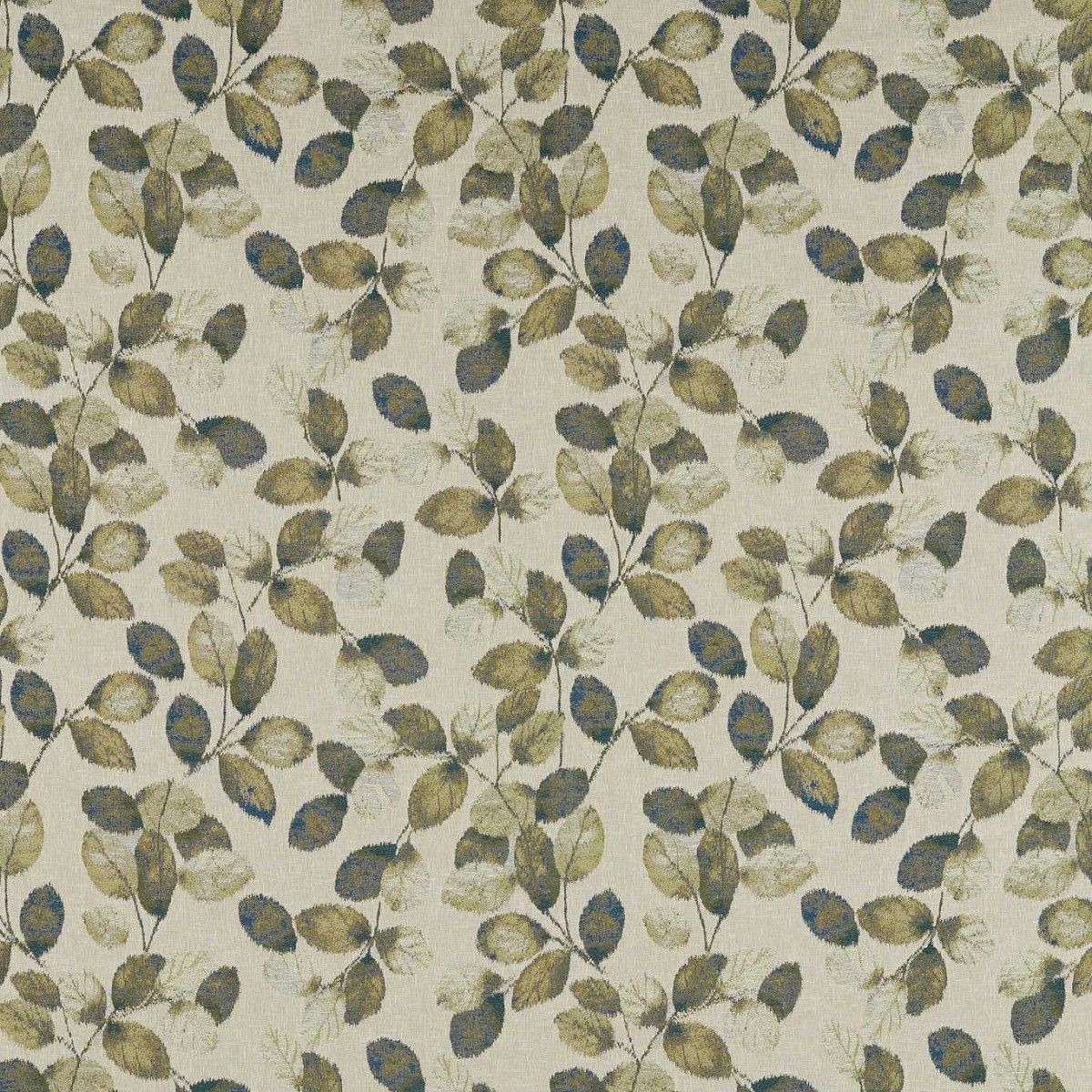 Northia Olive/Peacock Fabric by Clarke & Clarke