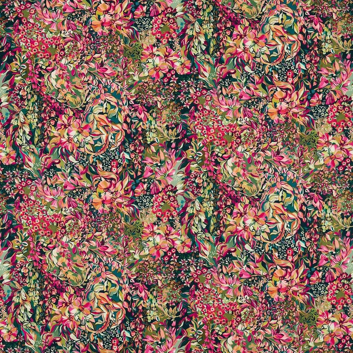 Aubrey Forest/Raspberry Fabric by Studio G