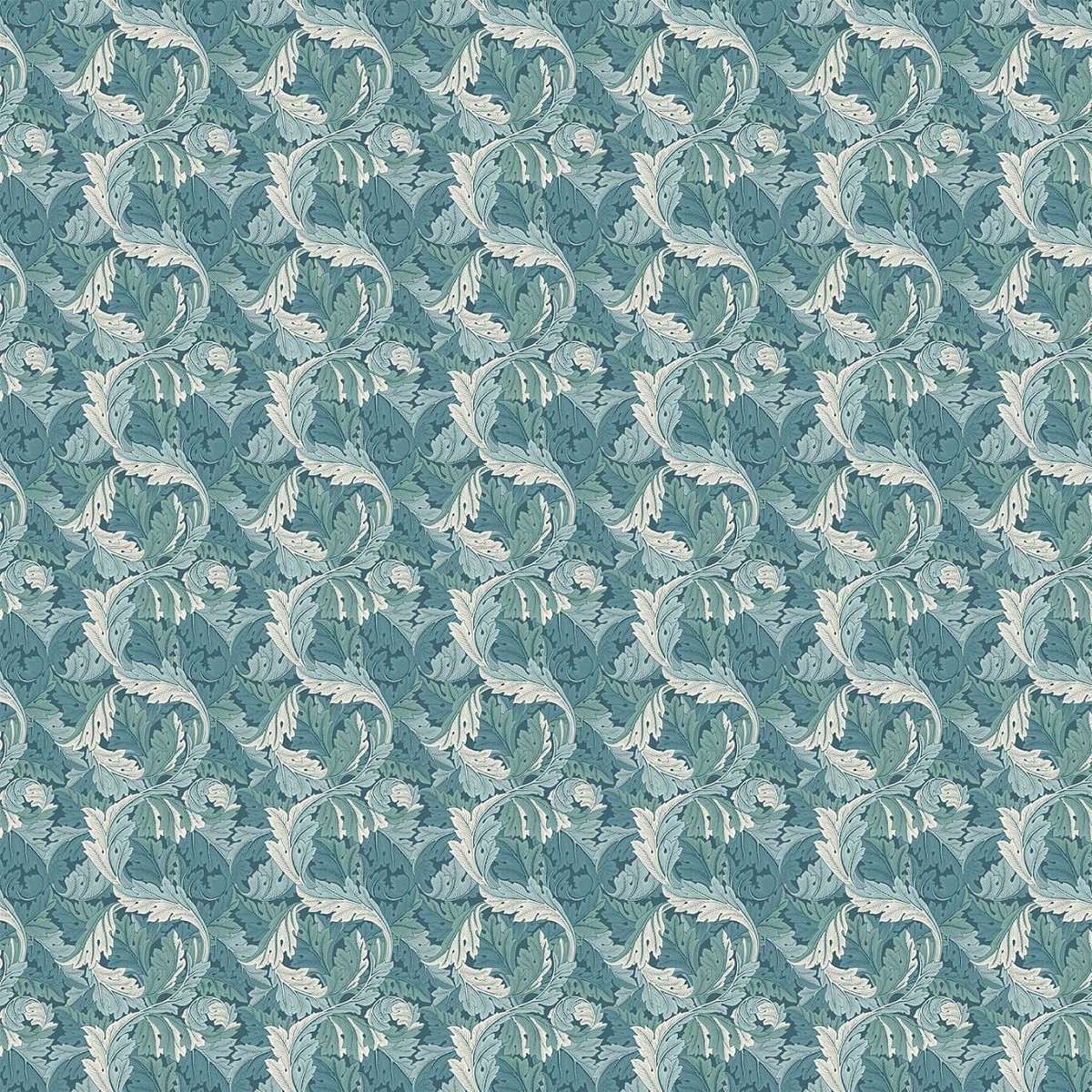 Acanthus Teal Fabric by Clarke & Clarke