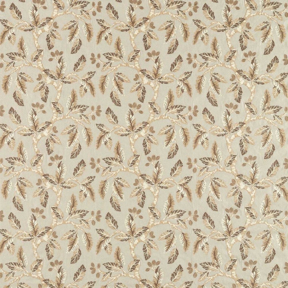 Oaknut Stripe Flax/Multi Fabric by Sanderson