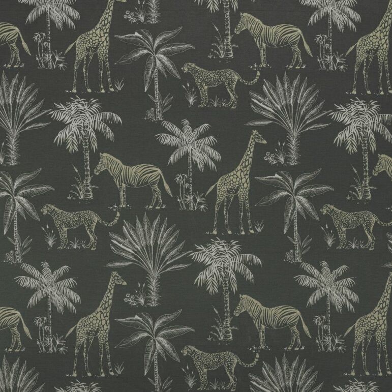 Safari Slate Fabric by Ashley Wilde