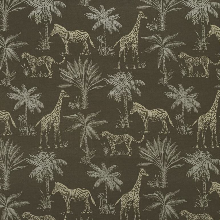 Safari Truffle Fabric by Ashley Wilde