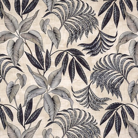 Bryony Charcoal Fabric by Porter & Stone