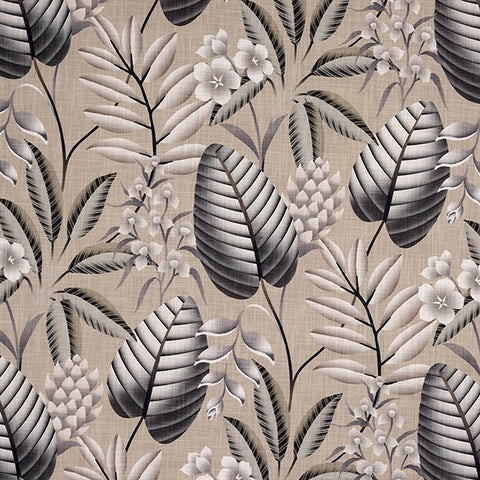 Dahlia Charcoal Fabric by Porter & Stone