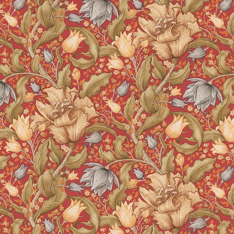 Helmshore Rosso Fabric by Fryetts