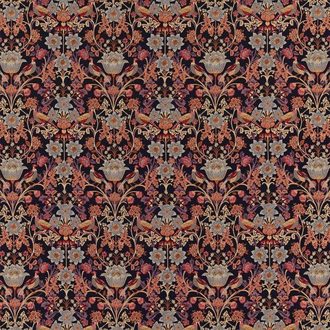 Holcombe Midnight Fabric by Porter & Stone