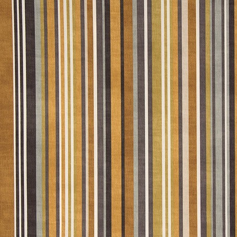 Jardin Stripe Ochre Fabric by Fryetts