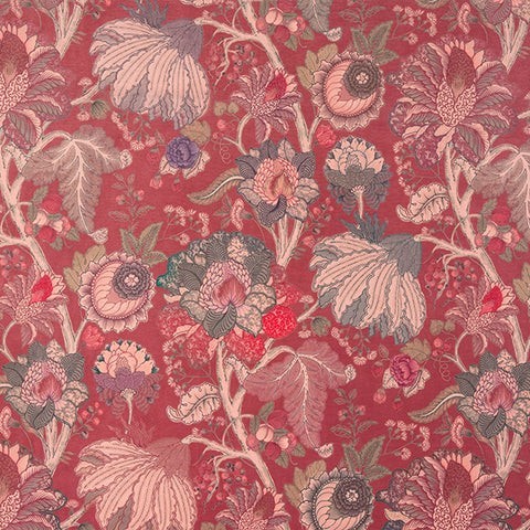 Raffaella Cranberry Fabric by Fryetts