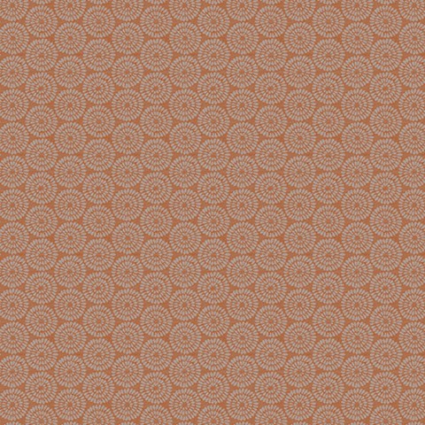 Rosetti Burnt Orange Fabric by Fryetts