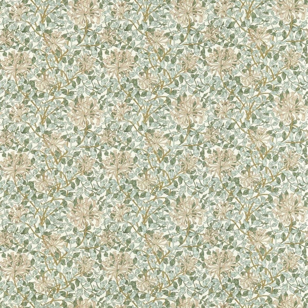 Honeysuckle Outdoor Sage/Clay Fabric by William Morris & Co.
