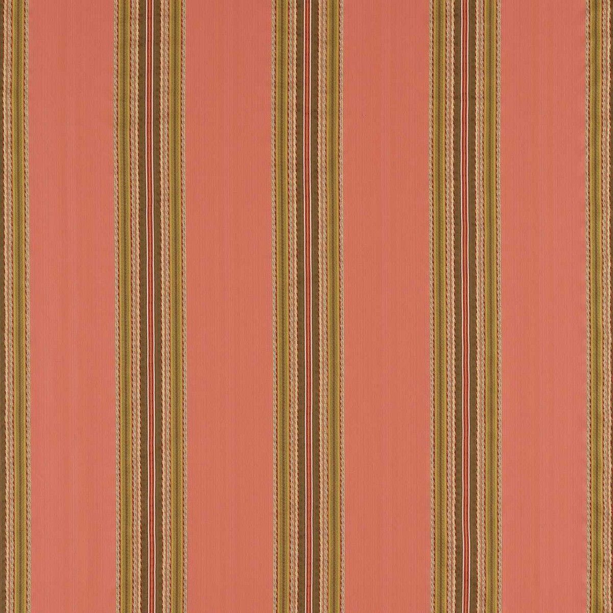 Lisere Stripe Venetian Red Fabric by Zoffany