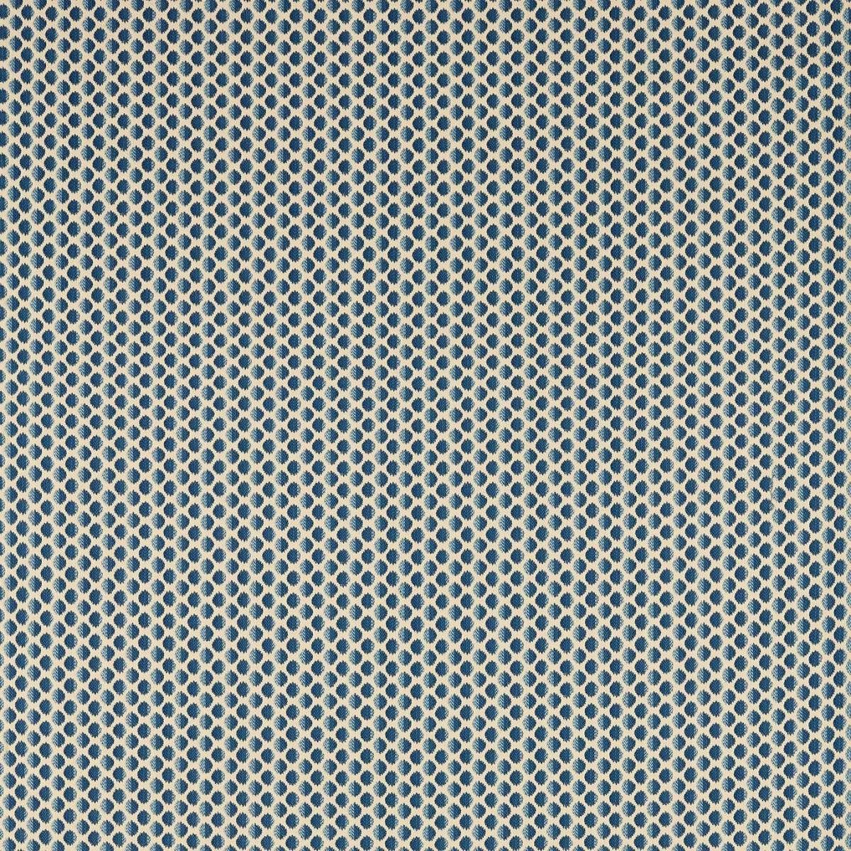 Seymour Spot Indigo Fabric by Zoffany