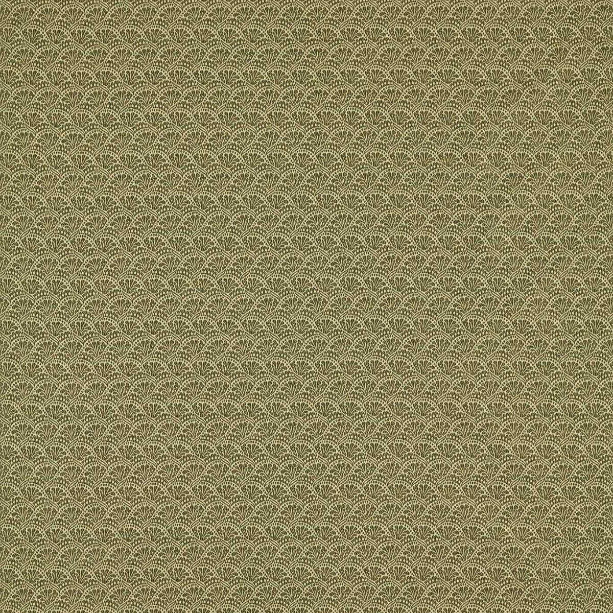 Tudor Damask Olivine Fabric by Zoffany