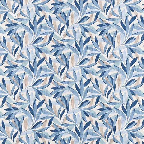 Mauritius Ashley Blue Fabric by Fryetts