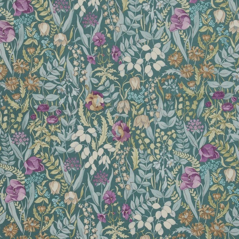 Morris III Jade Fabric by Britannia Rose