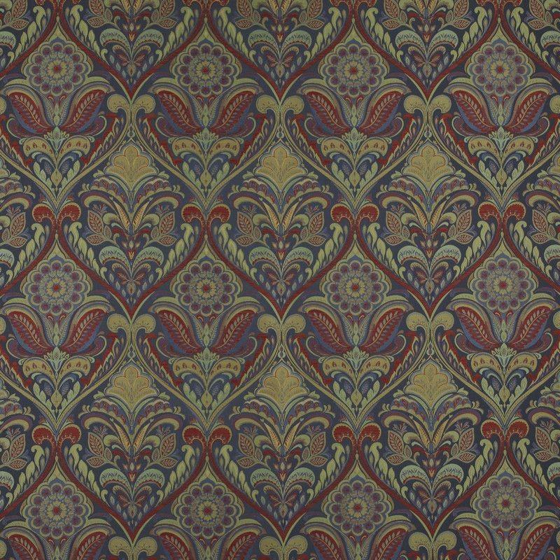 Morris II Jewel Fabric by Britannia Rose