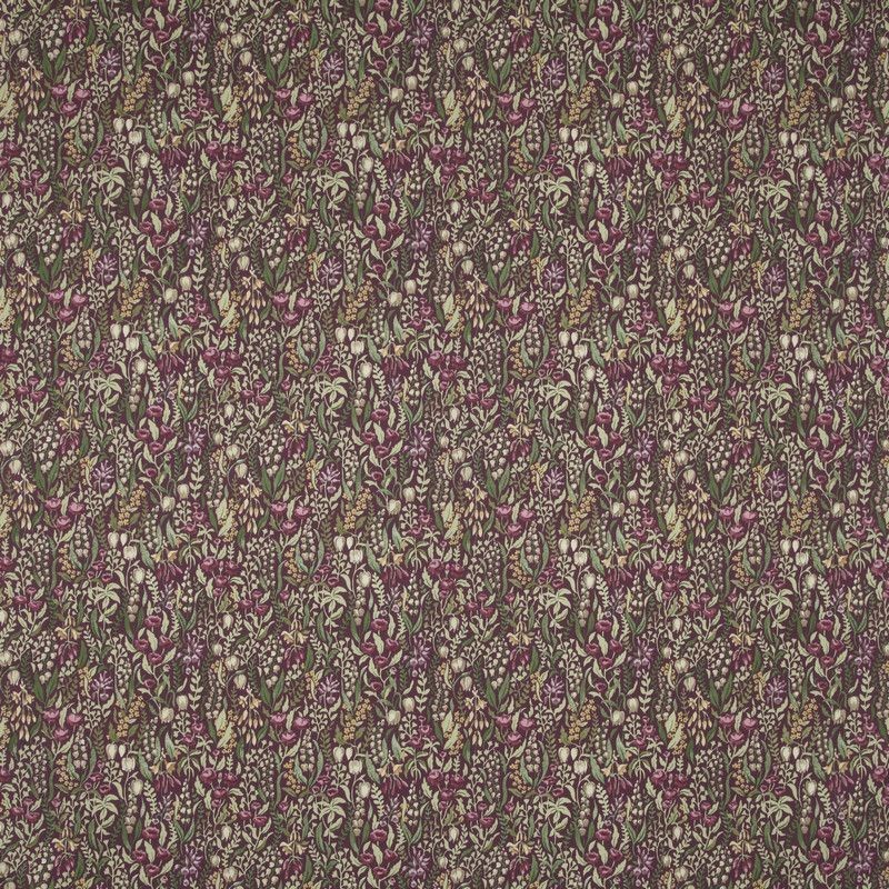 Morris I Claret Fabric by Britannia Rose
