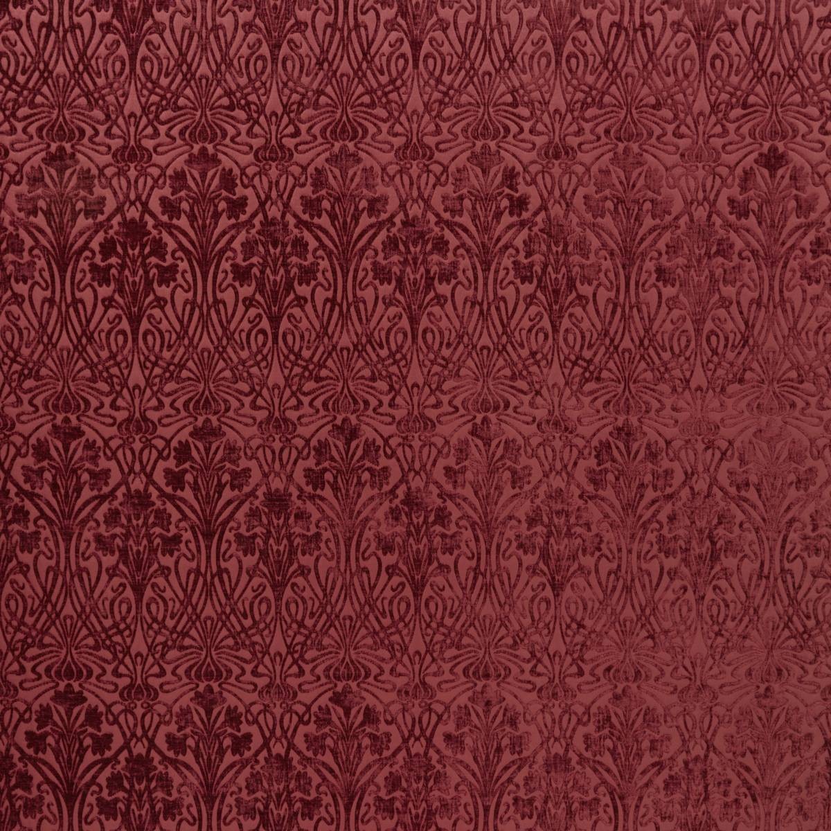 Morris VII Carmine Fabric by Britannia Rose