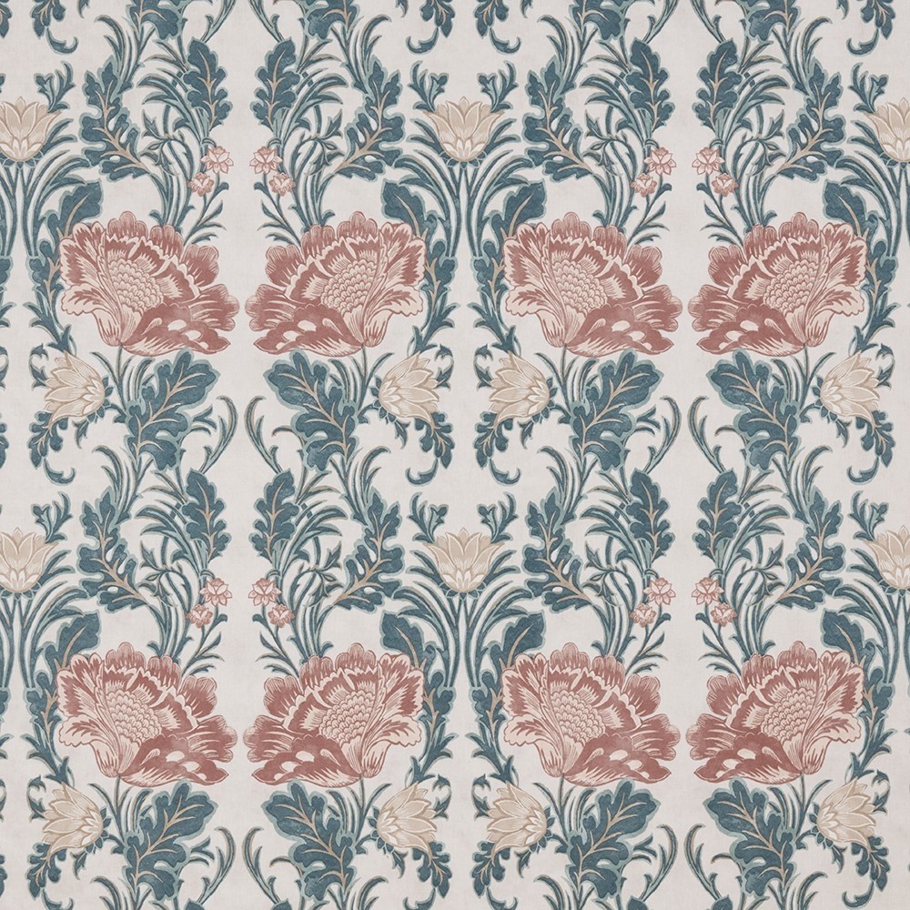 Morris VIII Rosemist Fabric by Britannia Rose