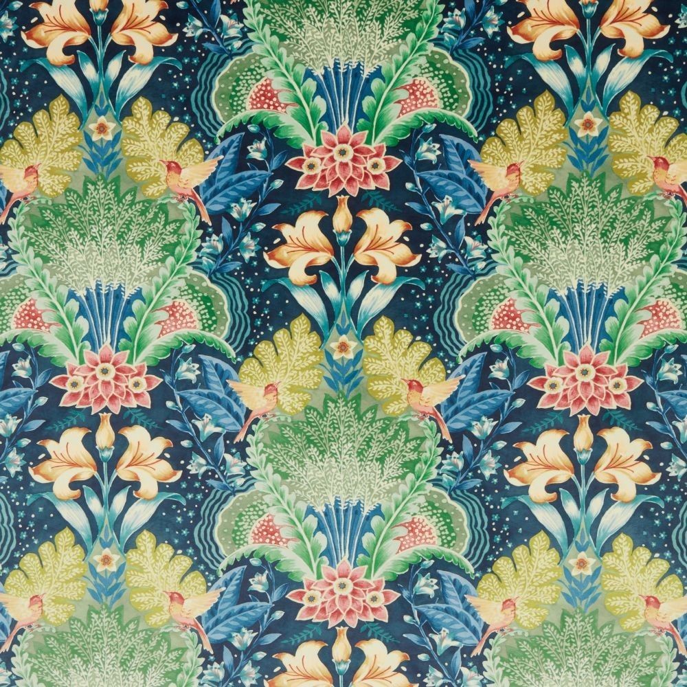 Morris X Midnight Fabric by Britannia Rose