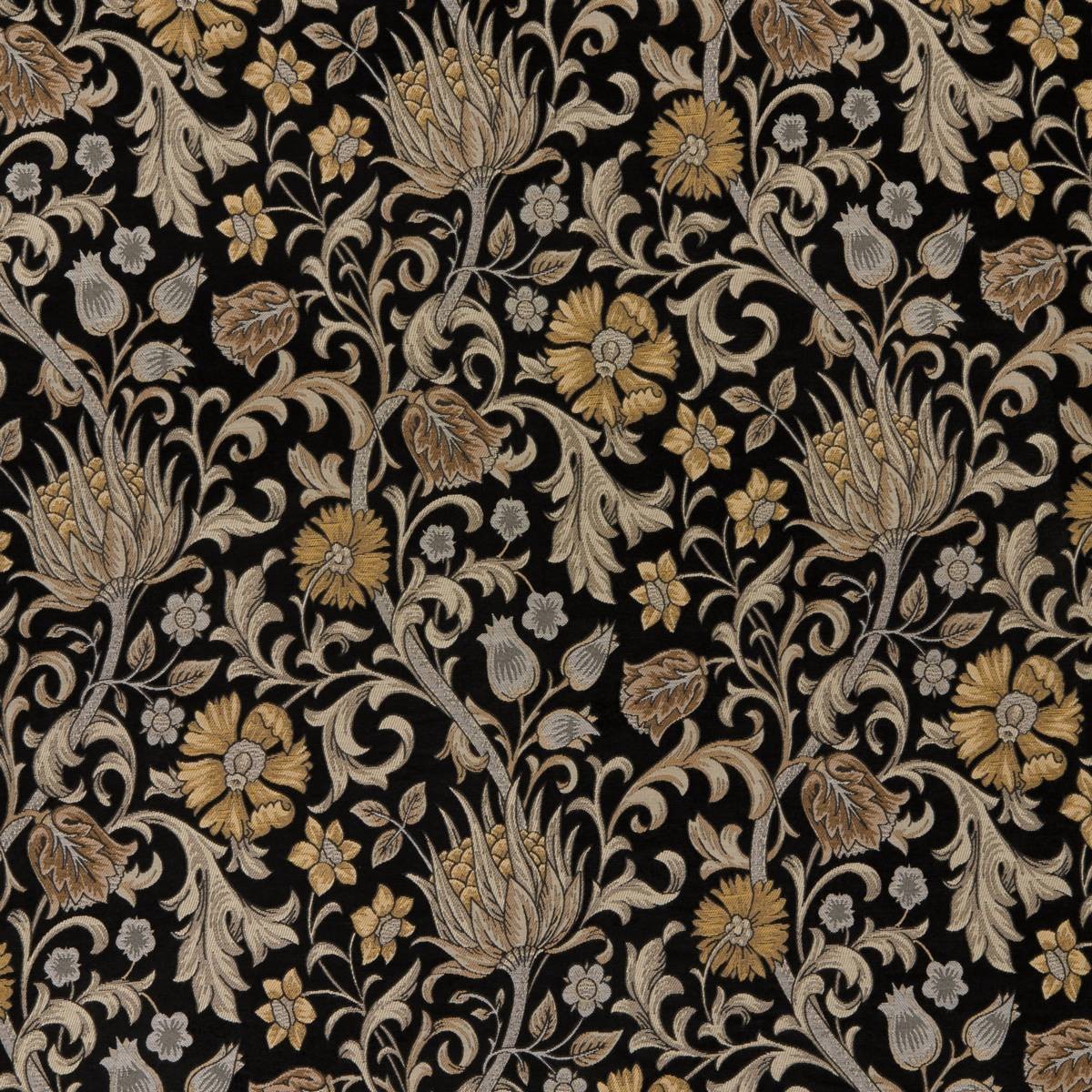 Morris XVI Saffron Fabric by Britannia Rose