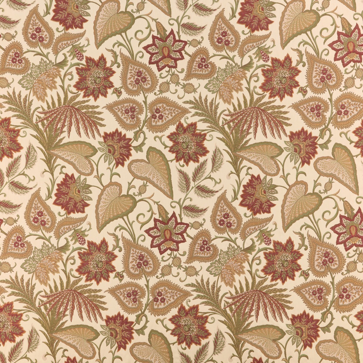 Morris XVIII Cinnabar Fabric by Britannia Rose