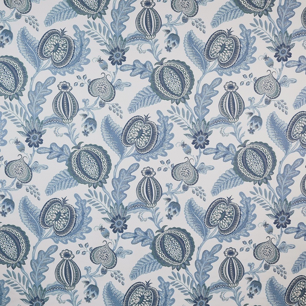 Morris XXXIII Delft Fabric by Britannia Rose