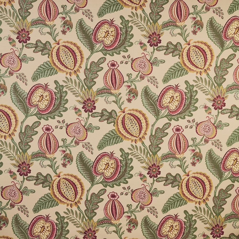 Morris XXXIV Garnet Fabric by Britannia Rose