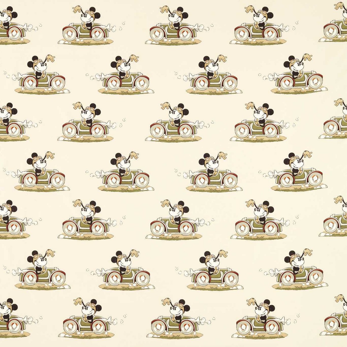Minnie On The Move Babyccino Fabric by Sanderson