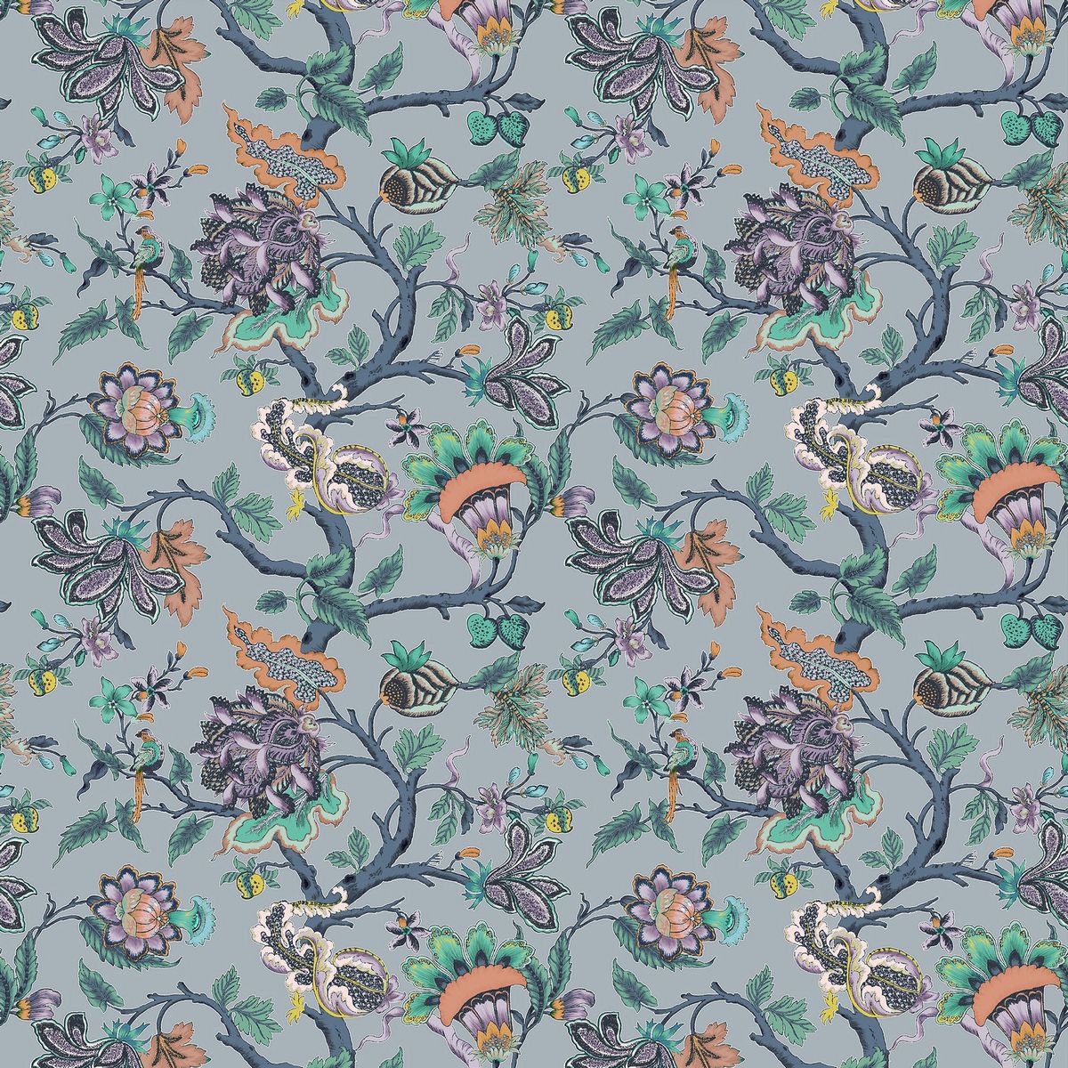Adhira Sapphire Fabric by Voyage Maison