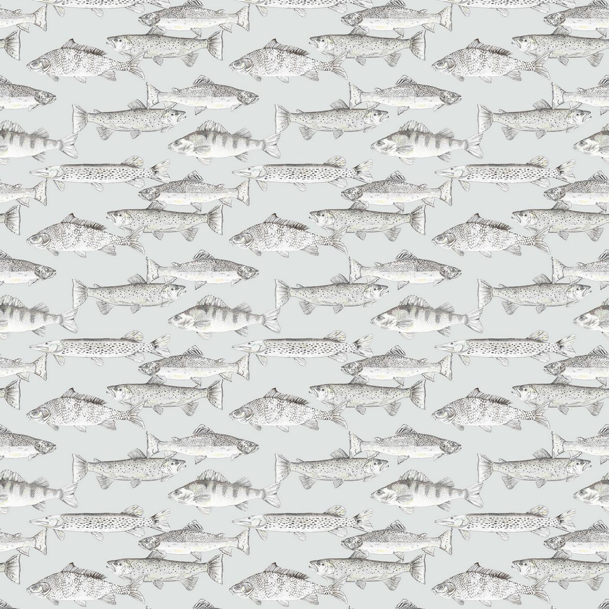 Aquarius Frost Fabric by Voyage Maison