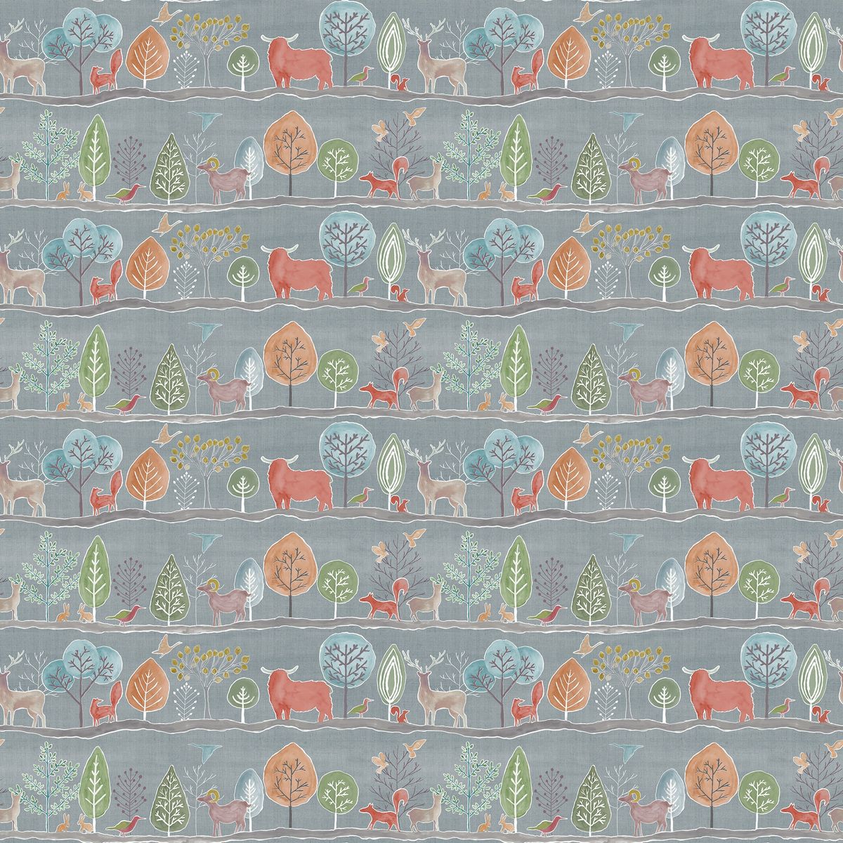 Ariundle Persimmon Fabric by Voyage Maison