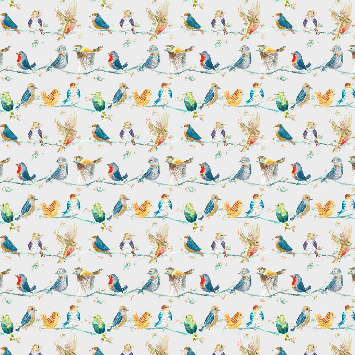 Birdy Branch Sunshine Fabric by Voyage Maison